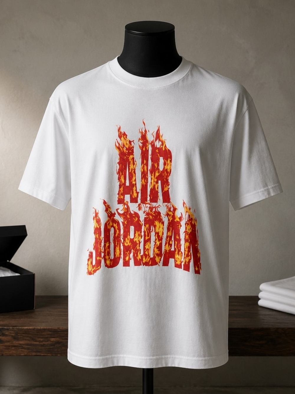 Jordan AJ 5 Fire '85 Short Sleeve Crew Size XXL